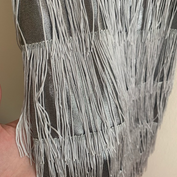 1920s Costumes USA Dress in Grey/Silver - Gatsby Style - Size S - Picture 8 of 9